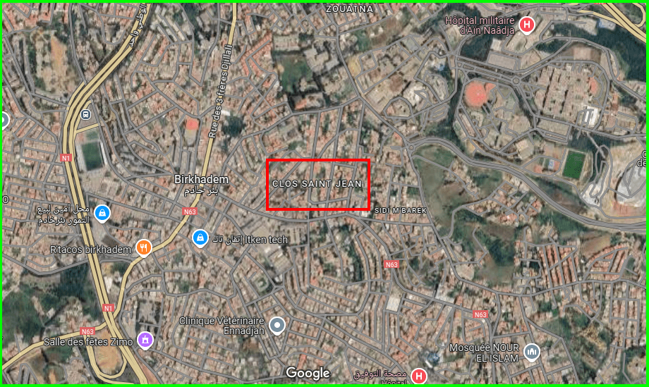 Vente villa centre ville Birkhadem