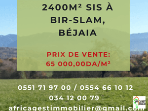 Vente terrain bejaia ( béjaia ) algérie