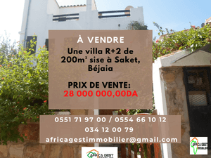 Vente villa bejaia ( béjaia ) algérie