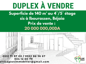 Duplex bejaia vente f4 immobilier