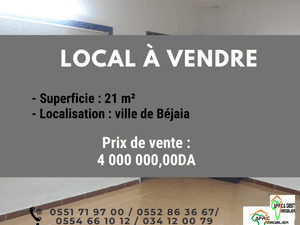Vente local bejaia ( béjaia ) immobilier
