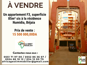 Bejaia vente appartement ( béjaia ) f3 algérie