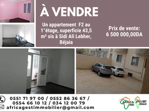 Appartement bejaia vente f2 immobilier