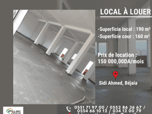 Bejaia location local  ( béjaia )  immobilier