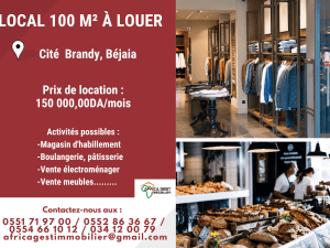 Local bejaia location  immobilier