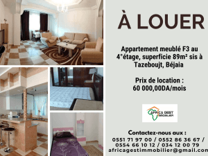 Bejaia location appartement  ( béjaia ) f3 algérie