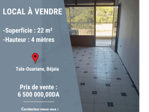 Vente local bejaia ( béjaia ) immobilier