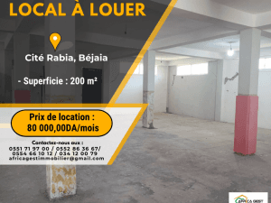Bejaia location local  ( béjaia )  algérie