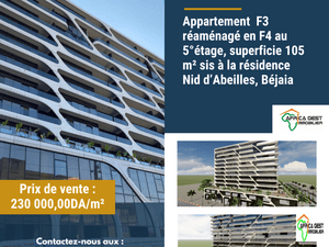 Bejaia vente appartement ( béjaia ) f4 algérie