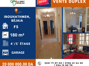 Duplex bejaia vente f5 algérie