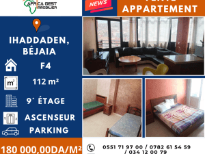 Bejaia vente appartement ( béjaia ) f4 immobilier