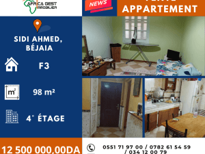 Vente appartement bejaia ( béjaia ) f3 algérie