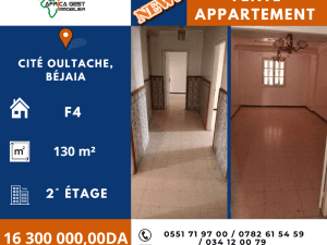 Vente appartement bejaia ( béjaia ) f4 immobilier
