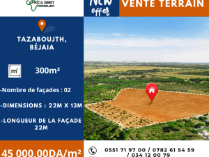 Vente terrain bejaia ( béjaia ) algérie