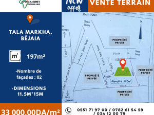 Bejaia vente terrain ( béjaia ) algérie
