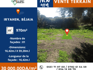 Terrain bejaia vente immobilier