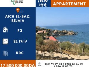 Appartement bejaia vente f3 immobilier