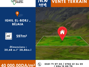 Vente terrain bejaia ( béjaia ) algérie