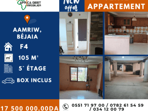 Bejaia vente appartement ( béjaia ) f4 immobilier