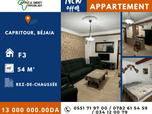 Vente appartement bejaia ( béjaia ) f3 immobilier