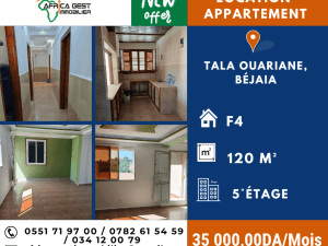 Appartement bejaia location f4 immobilier