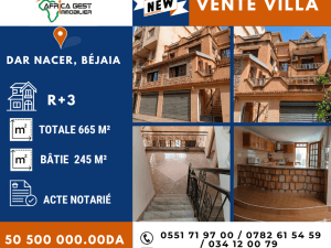 Bejaia vente villa ( béjaia ) f7 immobilier